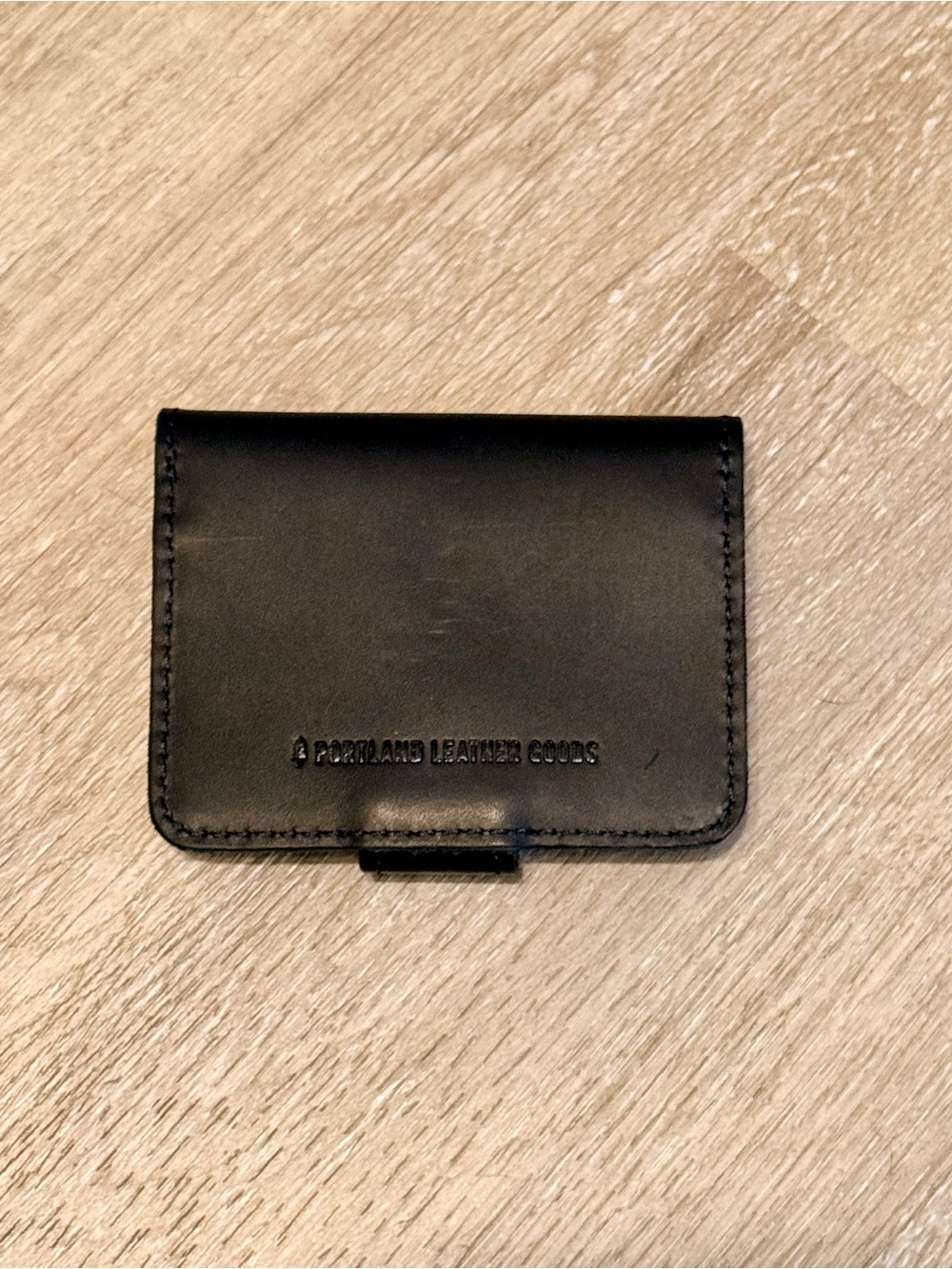 Portland Leather Mini Bifold in Black - Picture 2 of 4